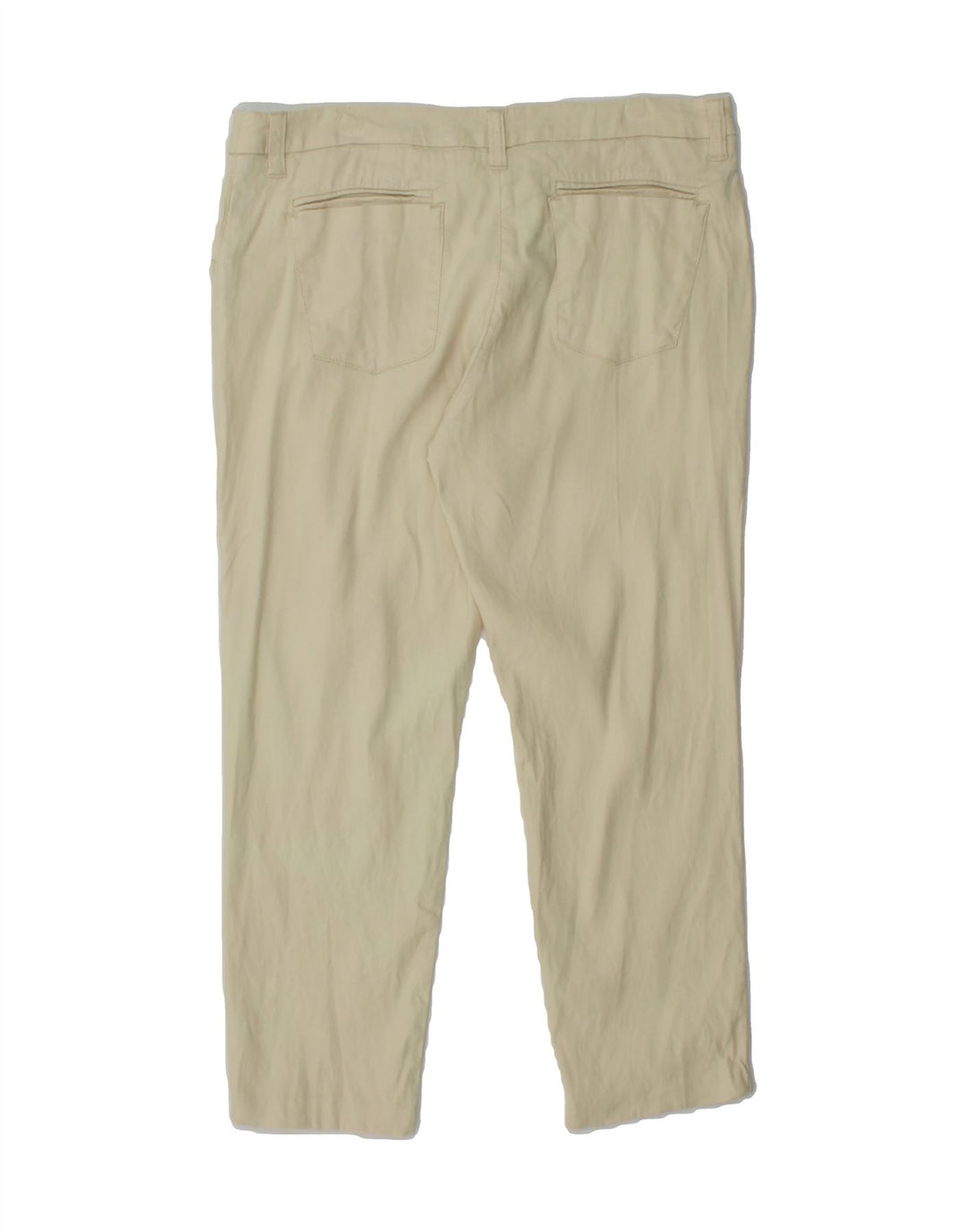 ARMANI Womens Slim Casual Trousers W28 L23 Off White Linen Vintage Armani and Second-Hand Armani from Messina Hembry 
