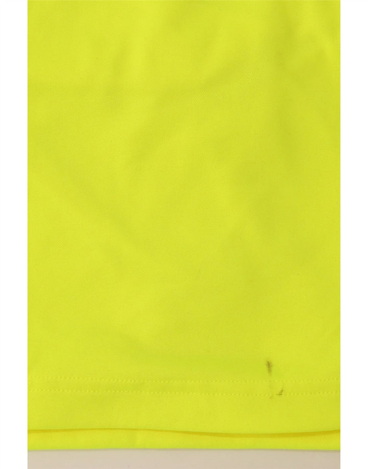 PUMA Mens BVB Dortmund Zip Neck Pullover Treino Top Pequeno Amarelo
