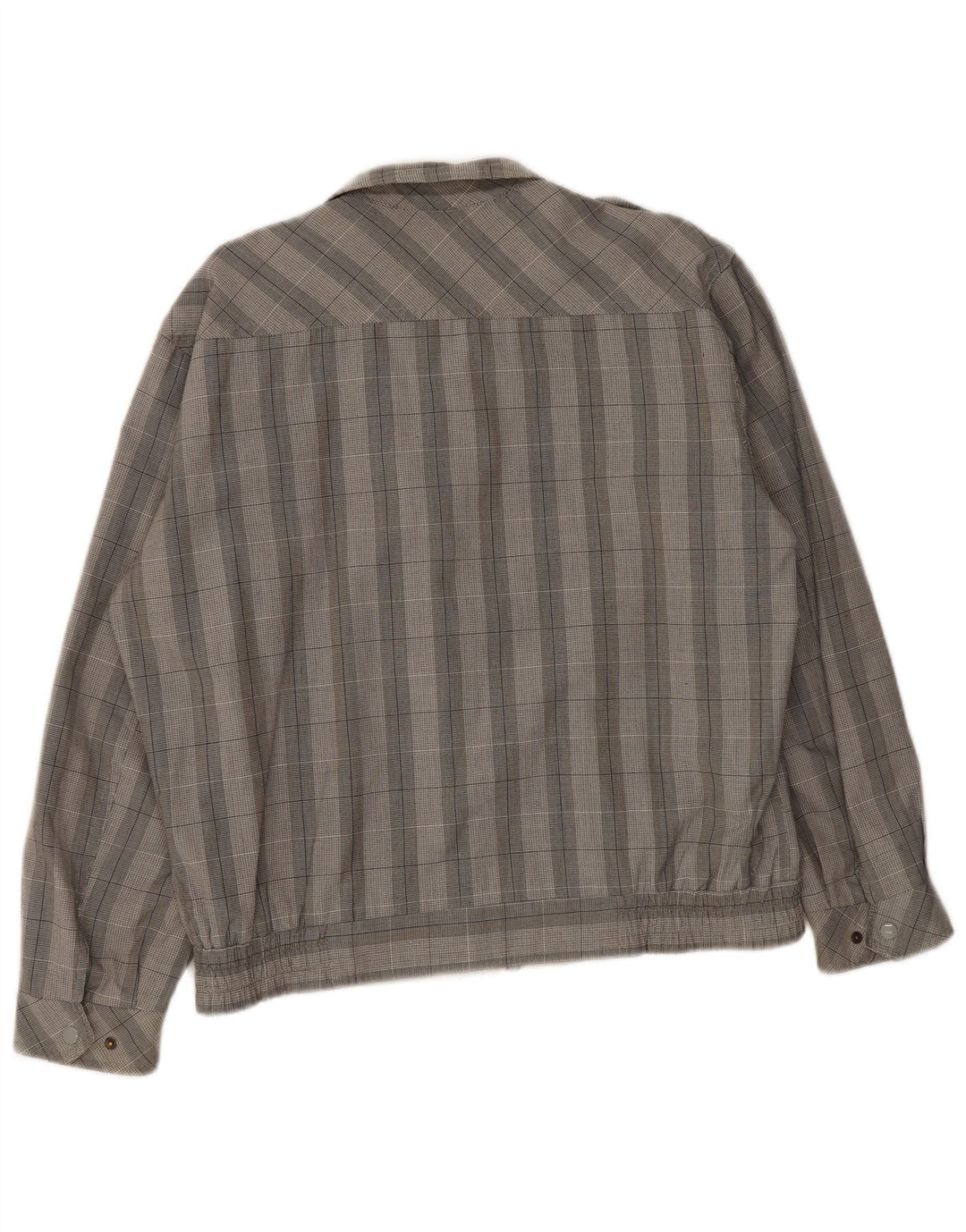 Jaqueta bomber militar masculina Faciba UK 38 xadrez cinza médio