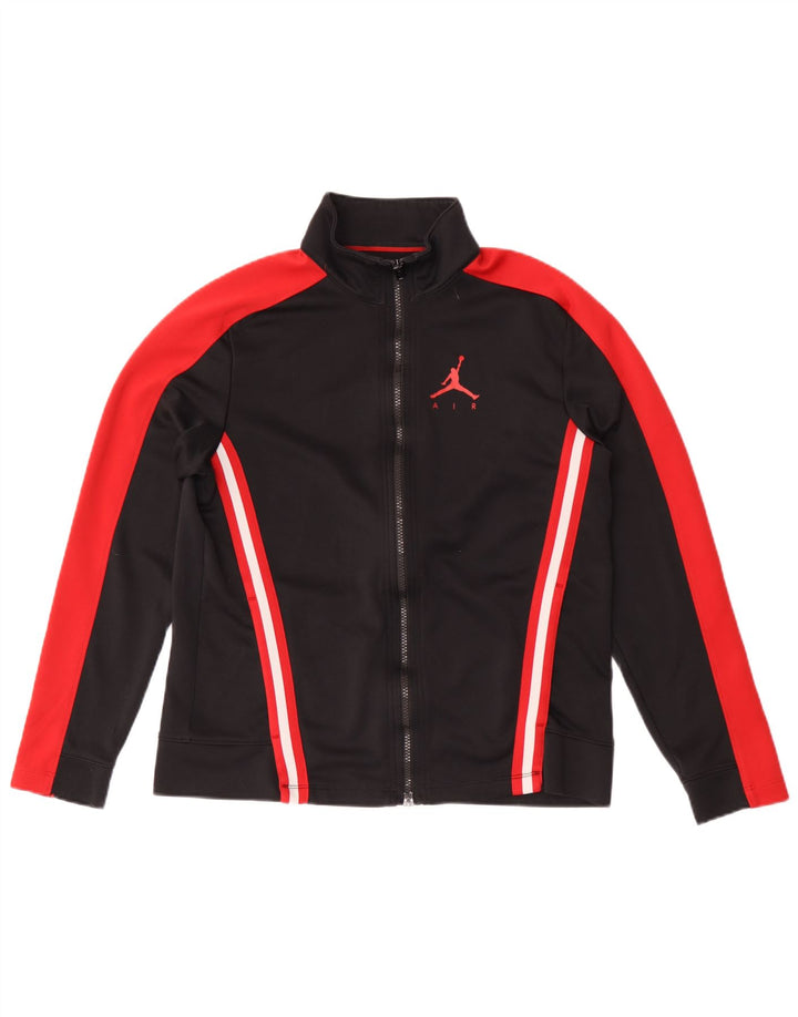 Jordan Mens Treino Top Jaqueta Médio Preto Colorblock Poliéster