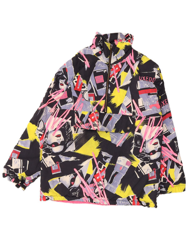 Jaqueta de chuva masculina Olympia Graphic UK 40 grande bloco colorido multicolorido