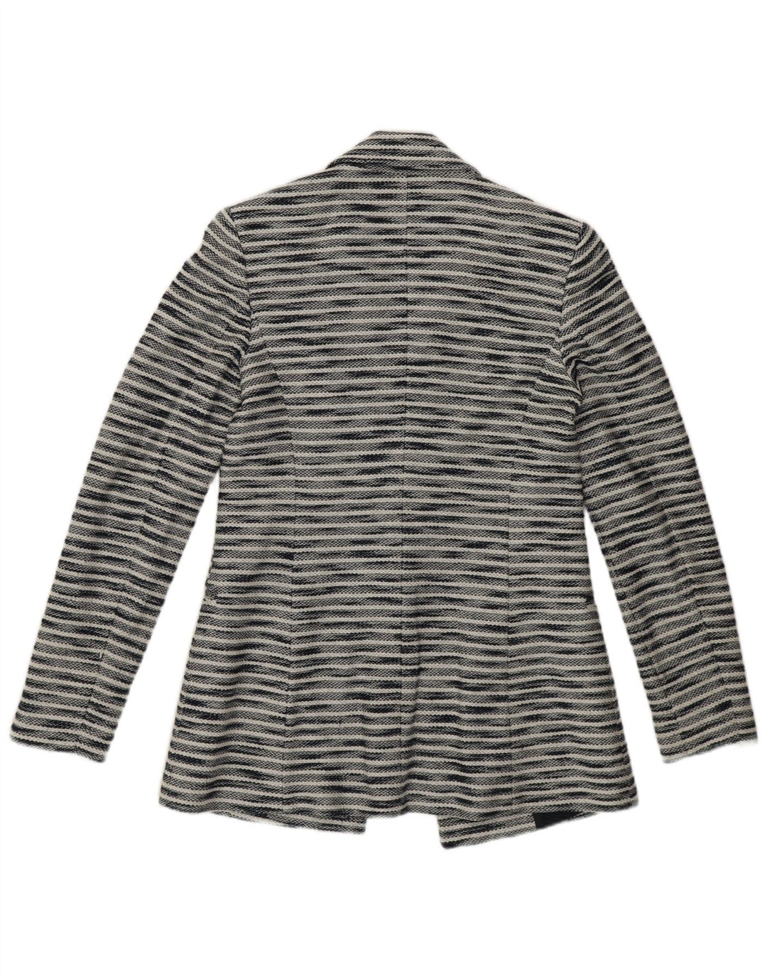 Jaqueta blazer feminina Massimo Dutti EU 34 2XS azul marinho algodão manchado