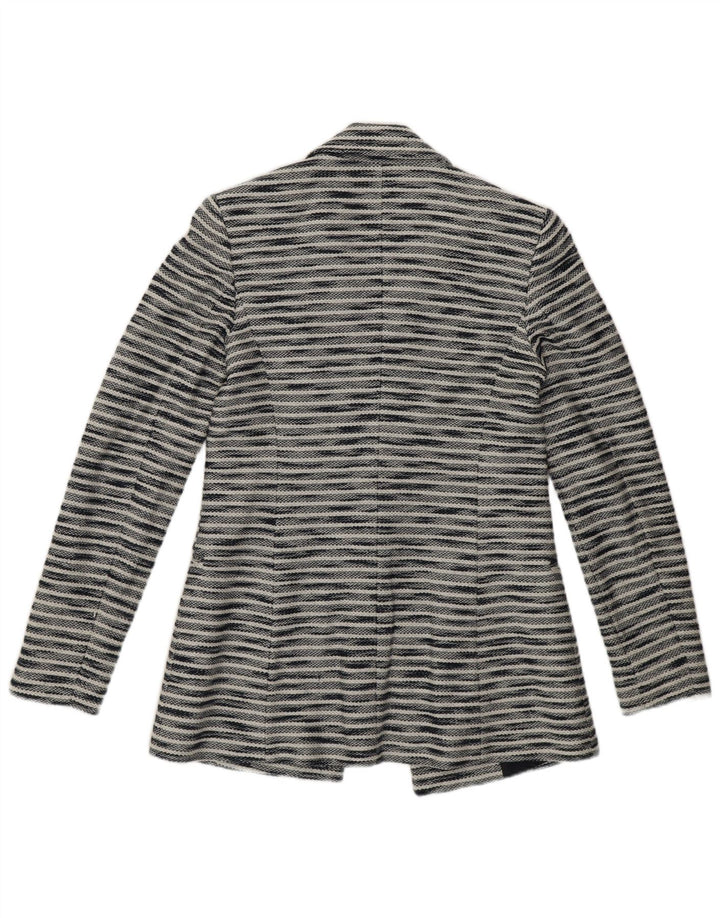 Jaqueta blazer feminina Massimo Dutti EU 34 2XS azul marinho algodão manchado