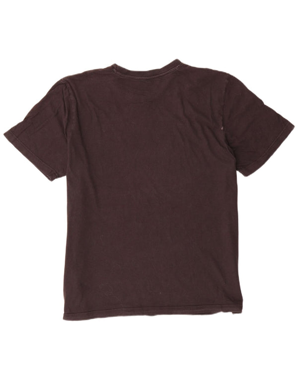 Adidas Mens Three Stripes Graphic T-Shirt Top XL Algodão Preto