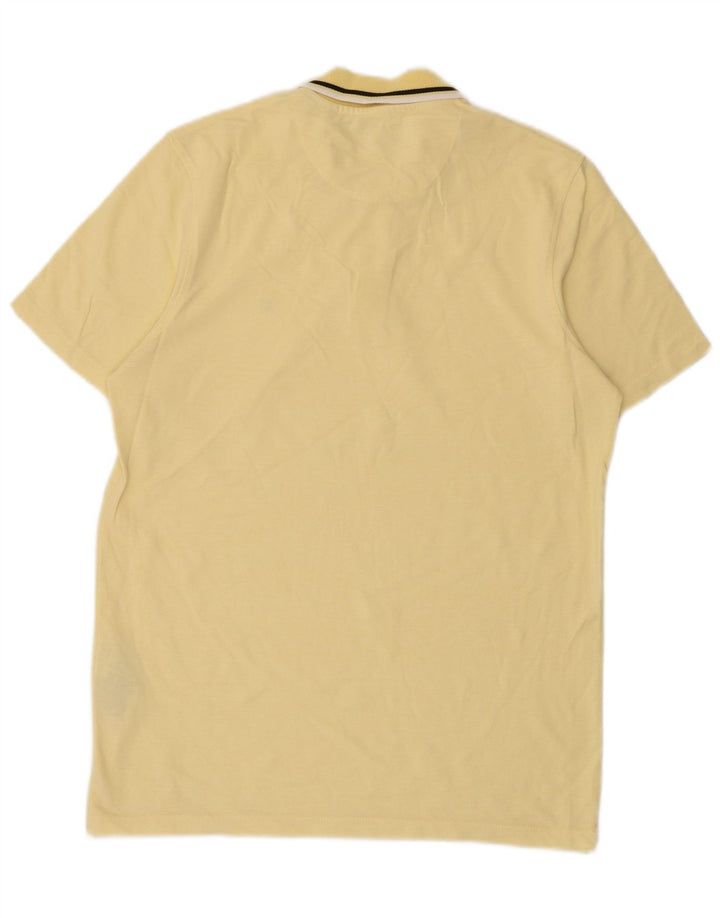 Camisa polo masculina Jack & Jones médio algodão amarelo