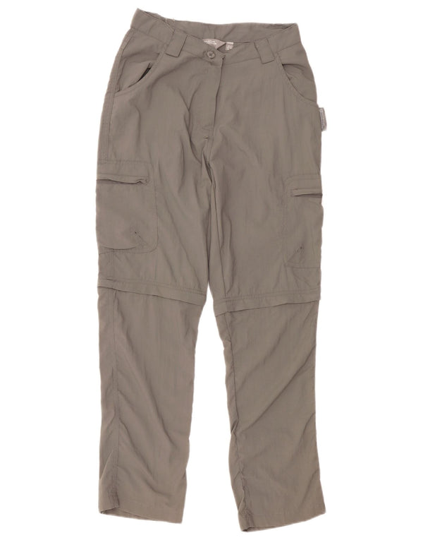 Calça cargo feminina reta Mountain Warehouse UK 6 XS W28 L26 cinza