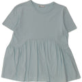 Blusa feminina Zara Top UK 12 algodão azul médio