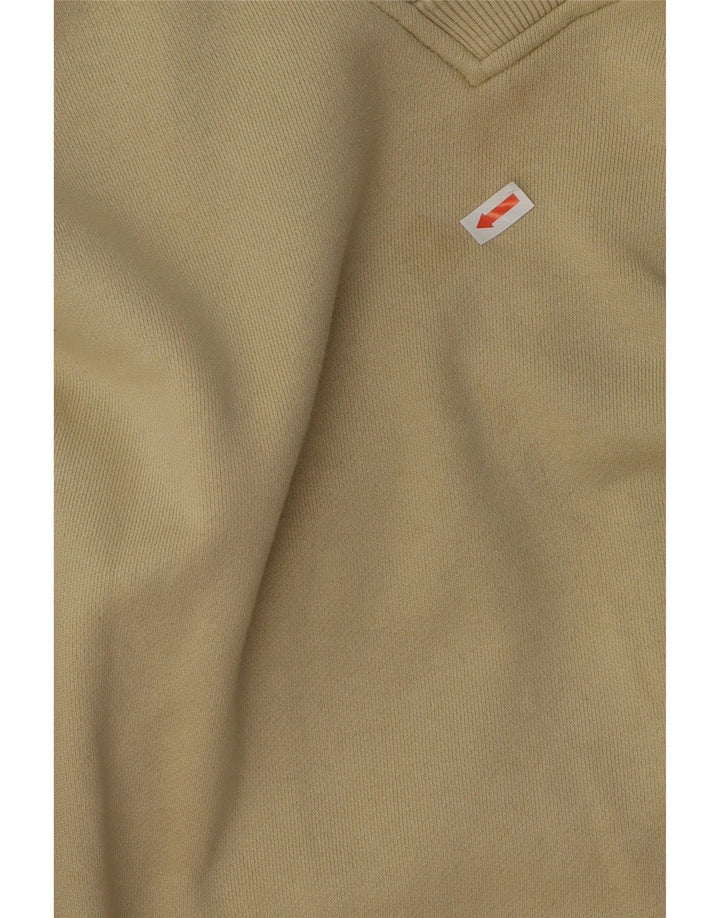 FILA Moletom Masculino Jumper Grande Algodão Bege
