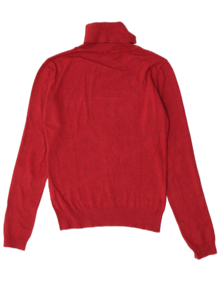 Suéter feminino Guess com gola redonda e gola redonda Reino Unido 10 pequeno vermelho