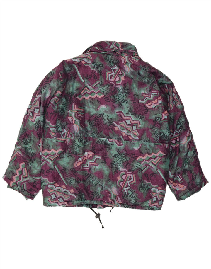 Jaqueta corta-vento masculina Brugi com padrão abstrato UK 42 XL multicolorida