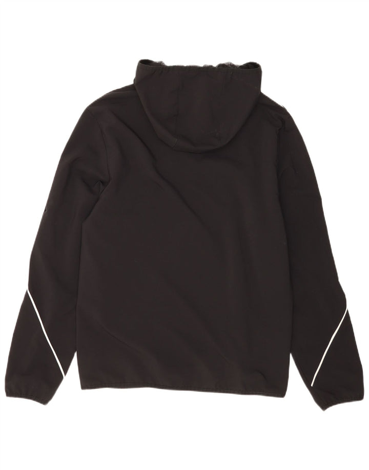 Adidas Mens Graphic Hooded Tracksuit Top Jacket Pequeno Poliéster Preto
