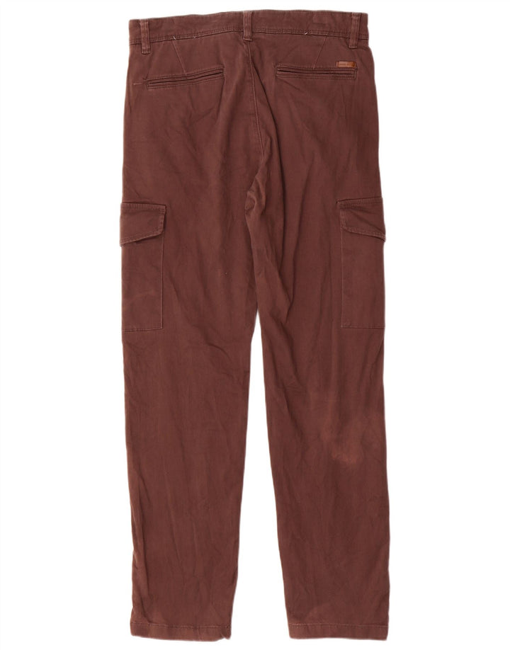 Calça cargo slim masculina Jack & Jones W29 L30 algodão marrom