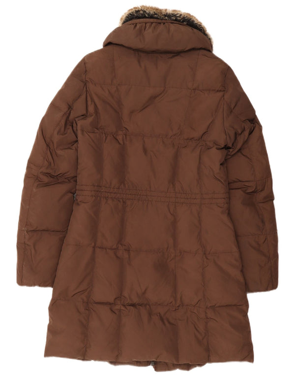 Casaco acolchoado feminino Geox UK 8 poliéster marrom pequeno