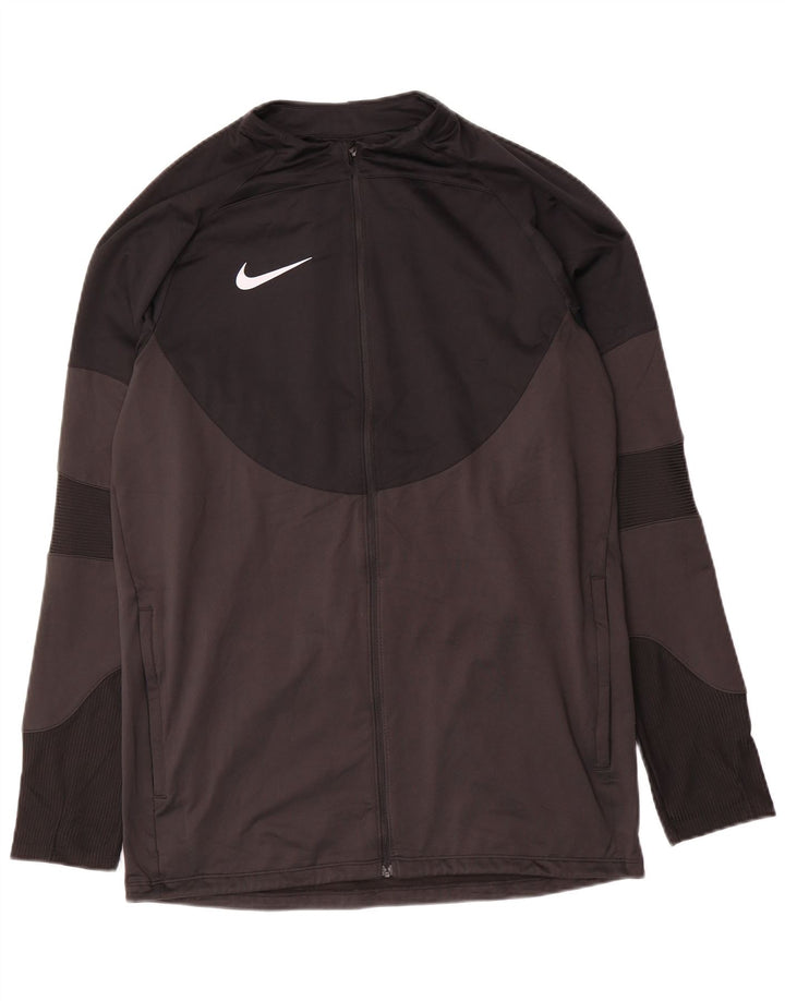 Jaqueta Nike Mens Therma-Fit Tracksuit Top Médio Preto Colourblock