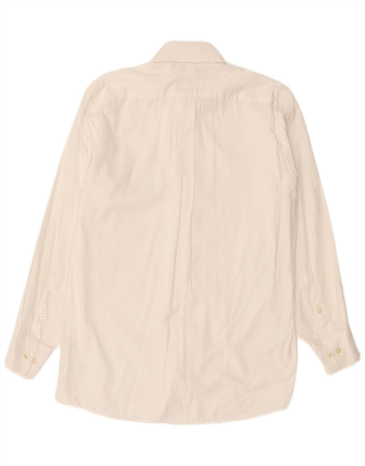 Camisa masculina Michael Kors tamanho 15 algodão branco médio