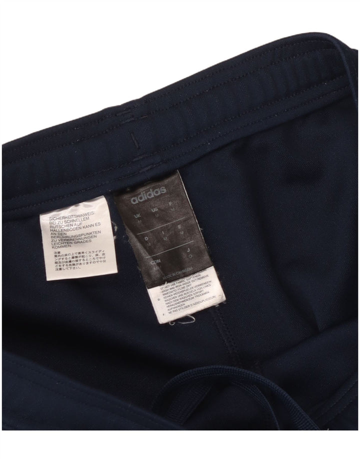 Calça de treino masculina Adidas Climalite médio azul marinho poliéster
