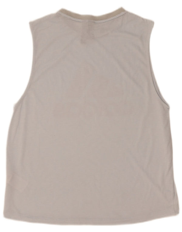 Adidas Womens Graphic Vest Top UK 12/14 Médio Azul Poliéster