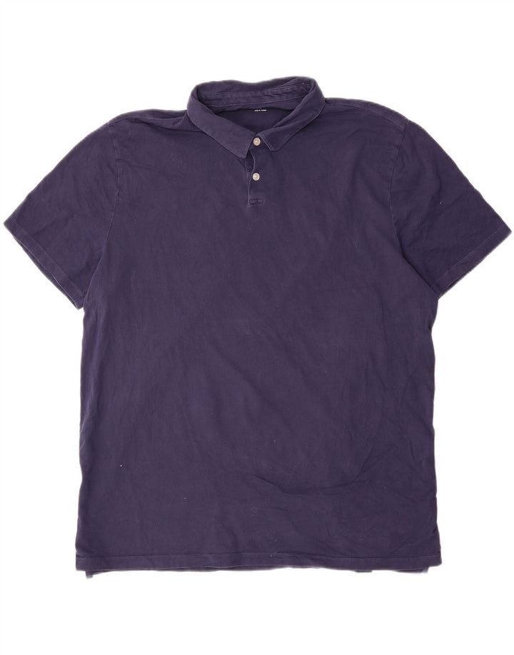 Camisa polo masculina Gap XL azul marinho algodão