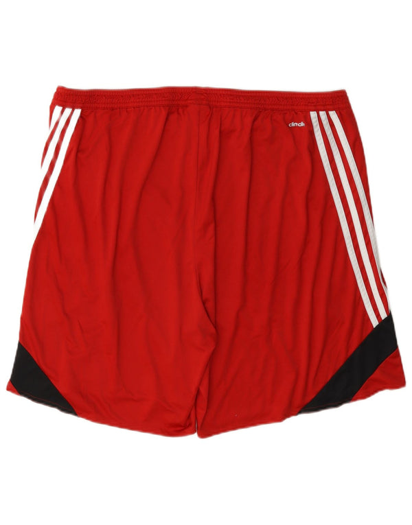 Adidas Masculino Climalite Sport Shorts 2XL Vermelho Colorblock Poliéster