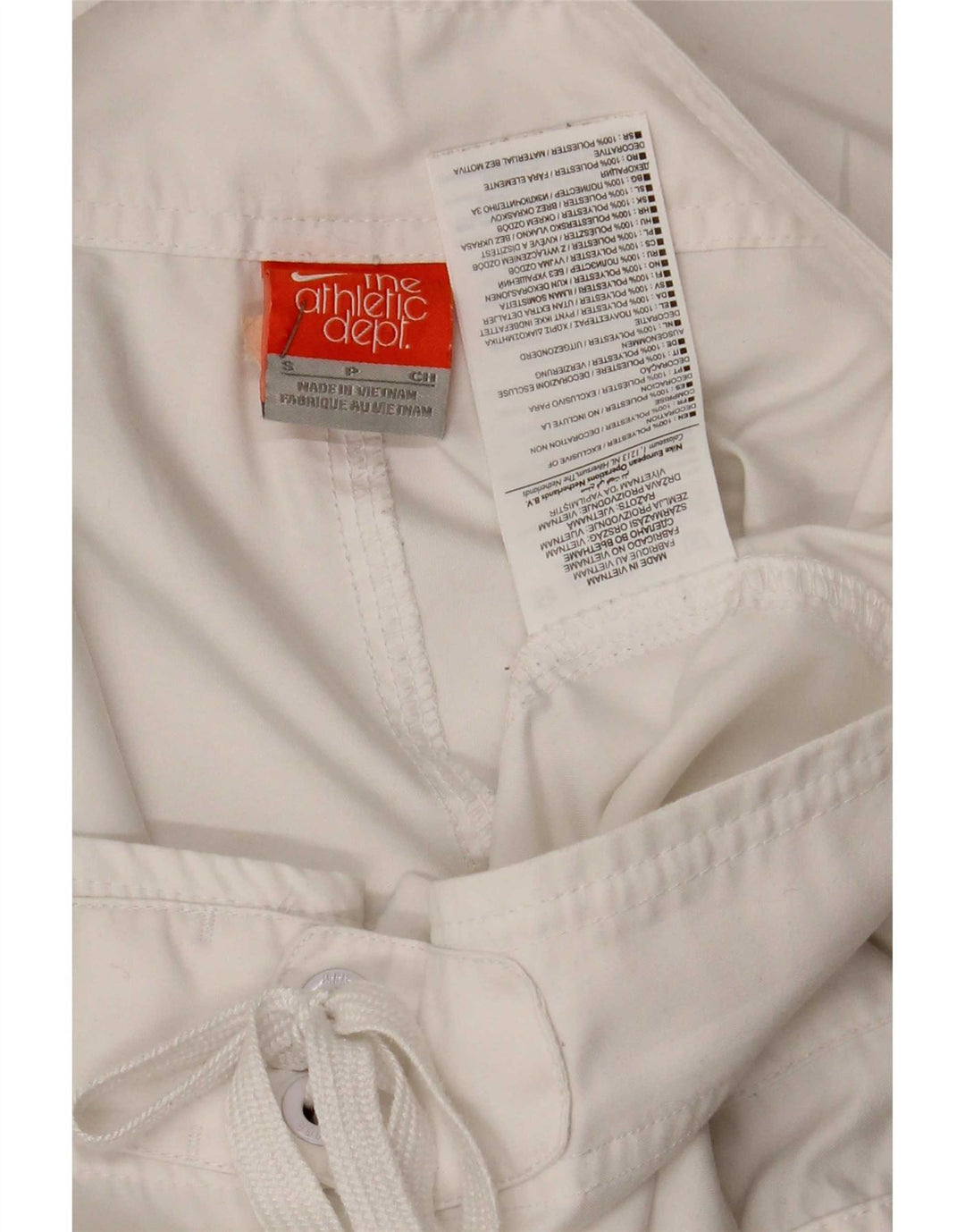 Shorts de natação masculino Nike pequeno poliéster branco