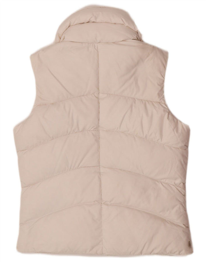 Colete acolchoado com capuz feminino Nike UK 12/14 médio branco poliéster