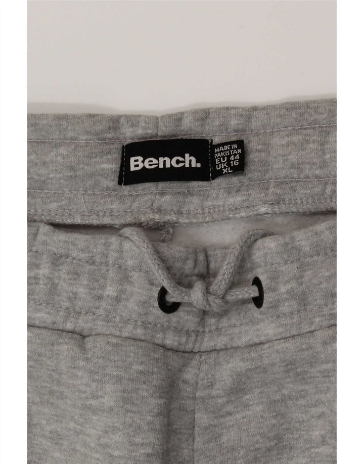 Calça feminina de treino gráfico Bench UK 16 grande algodão cinza