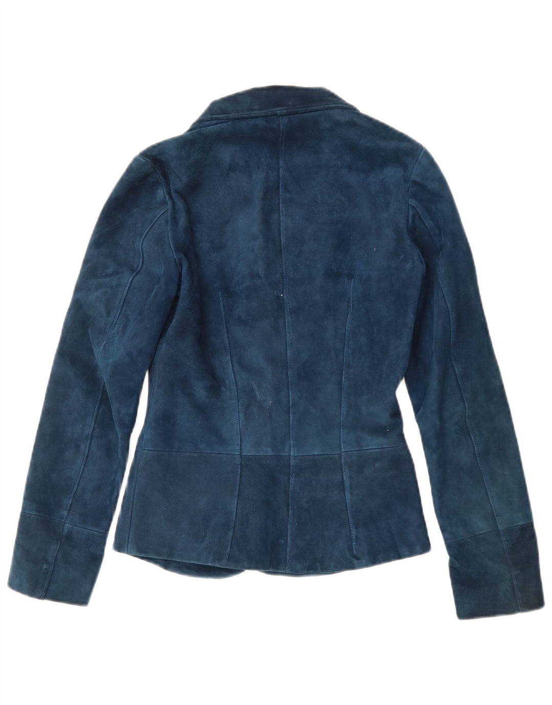 Jaqueta Blazer Vintage Feminina com 2 Botões Reino Unido 4 XS Azul Marinho