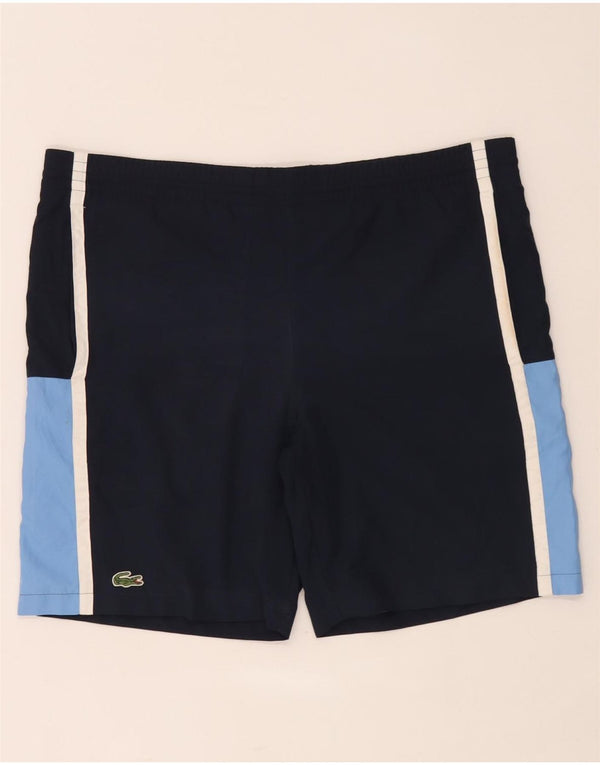 Lacoste Mens Sport Shorts Tamanho 2 XS Azul Marinho Colourblock Poliéster