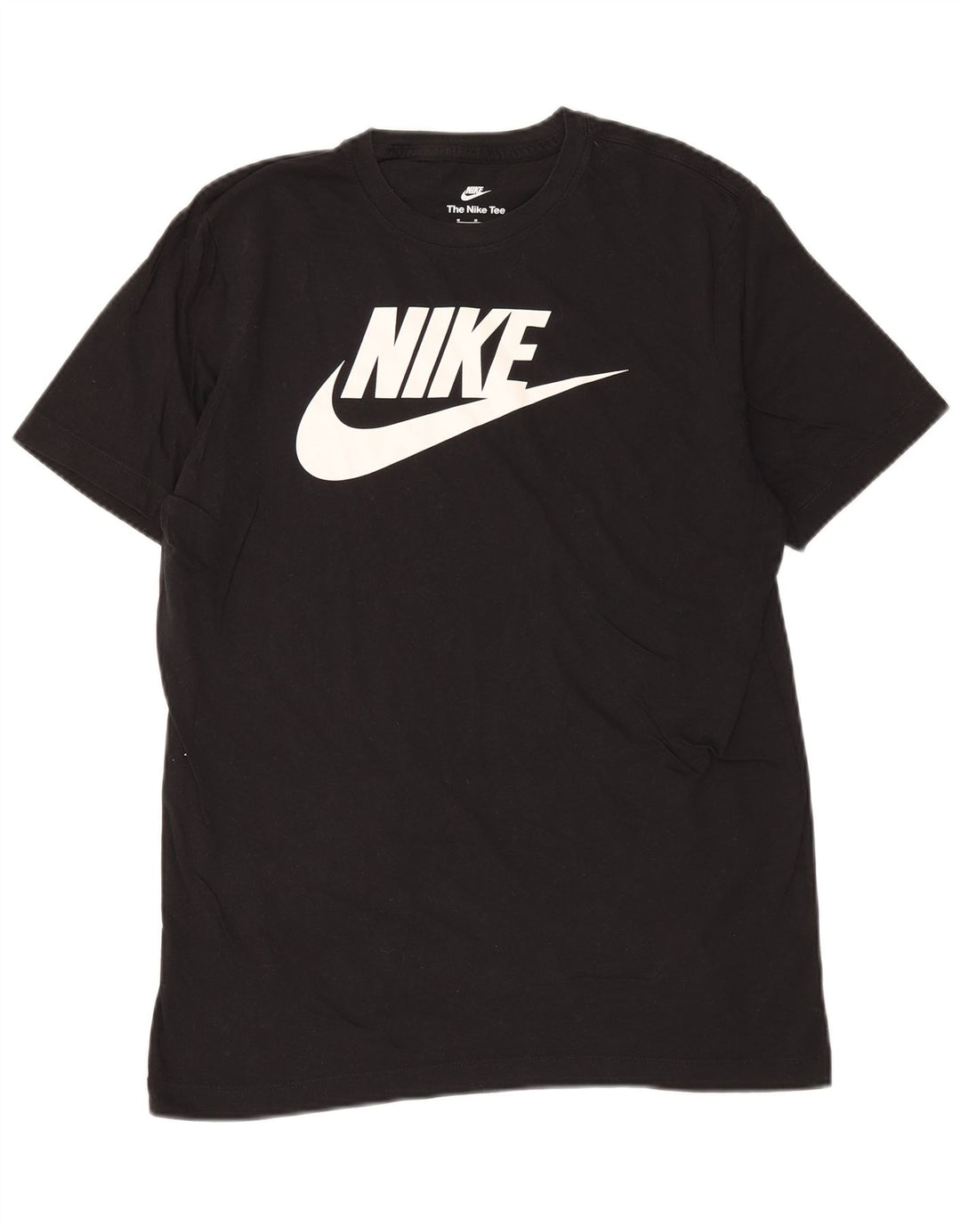 Camiseta gráfica masculina NIKE Top médio de algodão preto