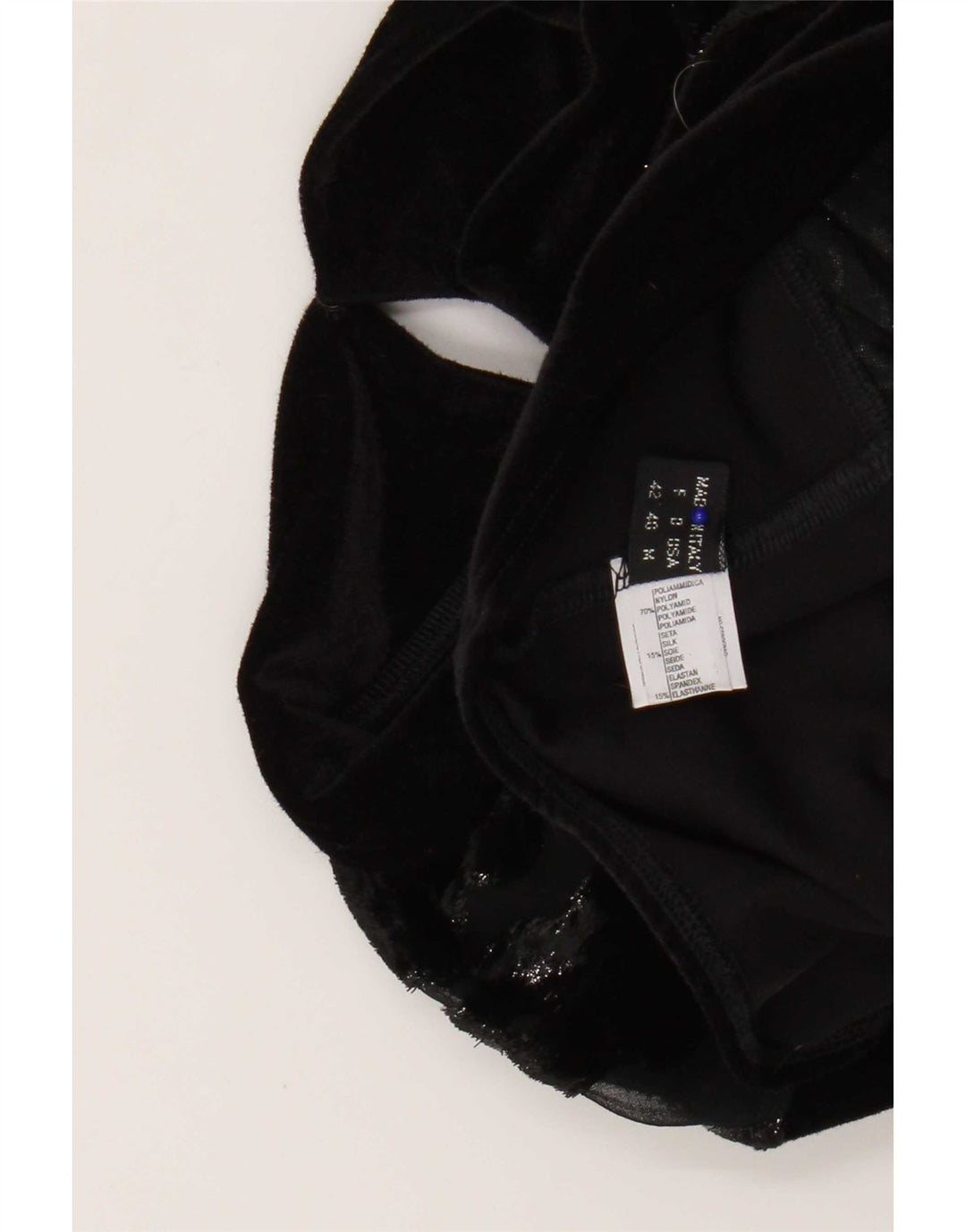 Body feminino La Perla de manga comprida EU 40 médio preto floral