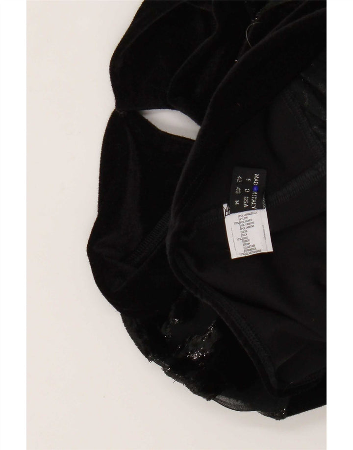 Body feminino La Perla de manga comprida EU 40 médio preto floral