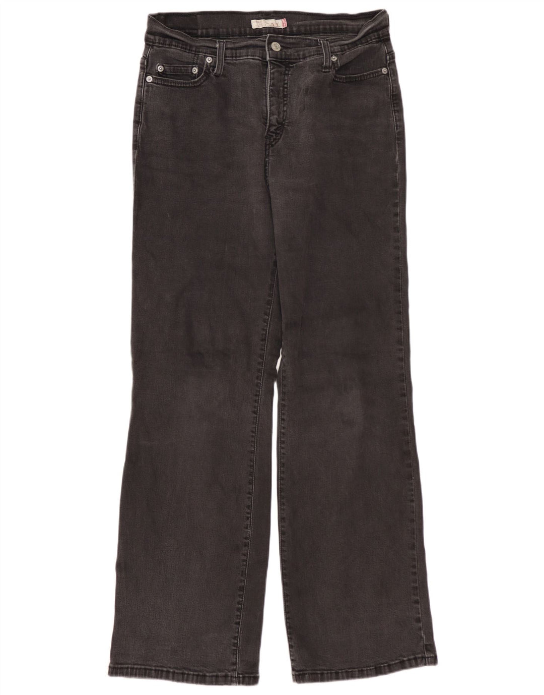 Calça jeans feminina LEVI'S 512 Bootcut US 12 grande W30 L30 preta