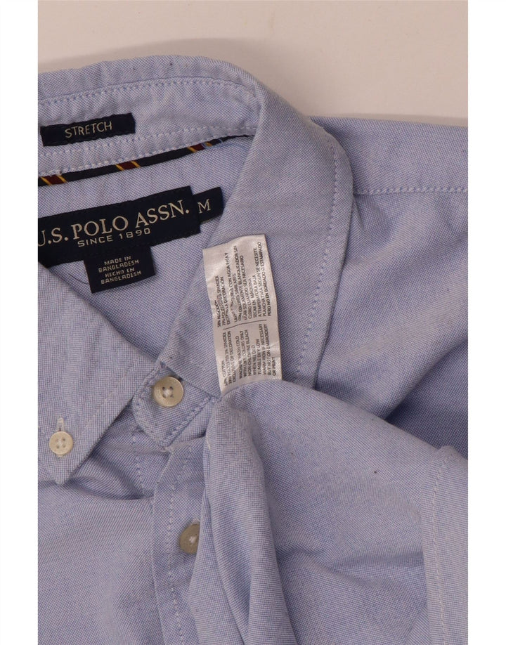 US Polo Assn. Camisa Masculina Algodão Azul Médio
