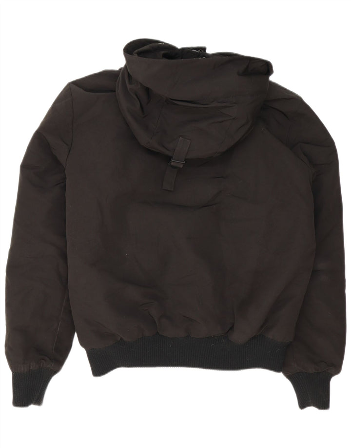 Jaqueta bomber masculina SUPERDRY com capuz UK 38 nylon preto médio