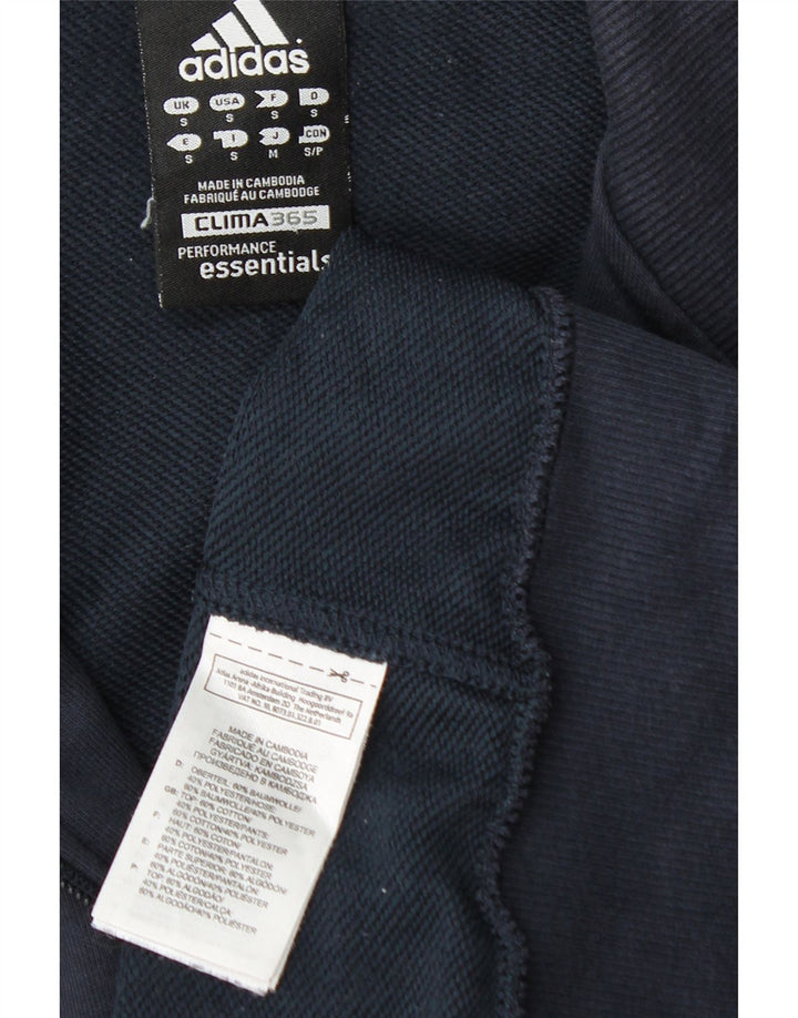 Adidas Mens Clima 365 Tracksuit Top Jacket Pequeno Algodão Azul Marinho