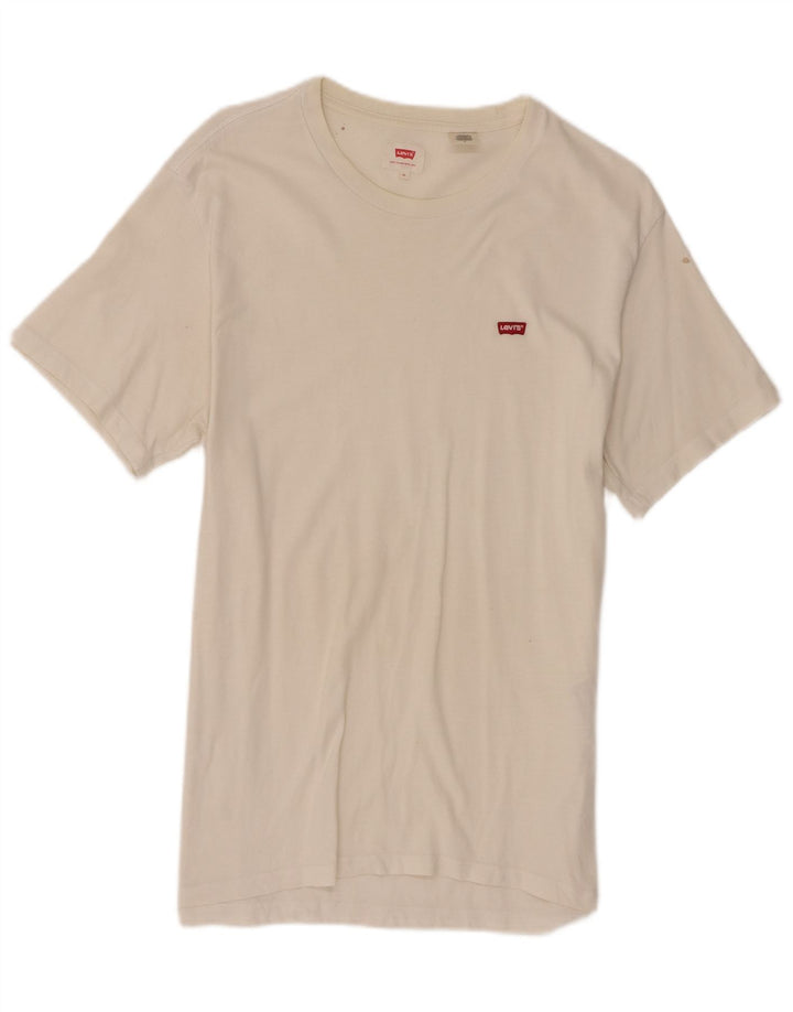 Camiseta masculina Levi's Top médio algodão branco