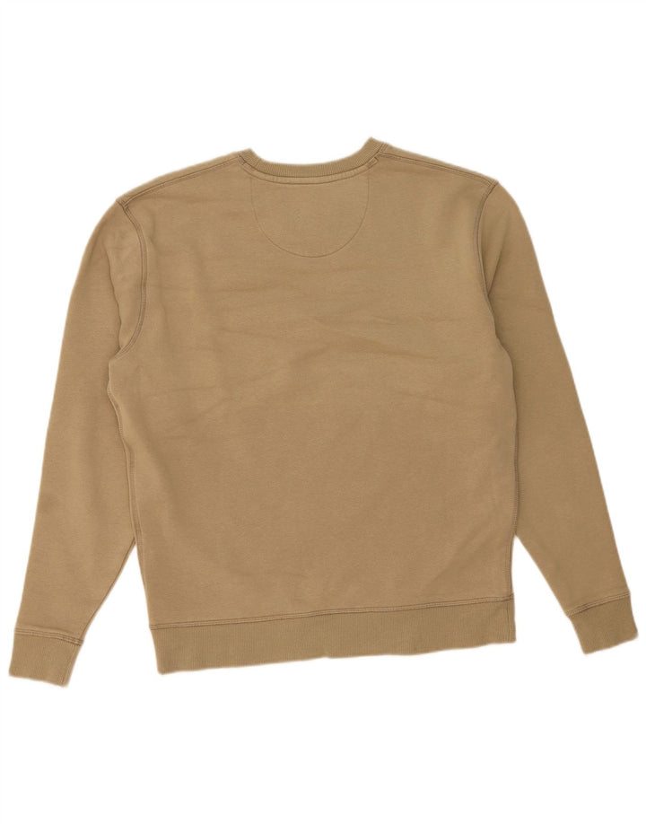 JACK WILLS moletom masculino jumper pequeno algodão bege