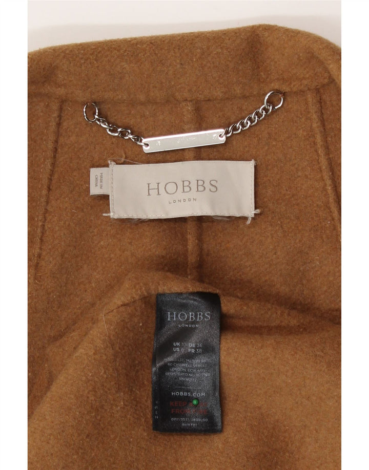 Sobretudo feminino Hobbs UK 10 lã marrom pequena