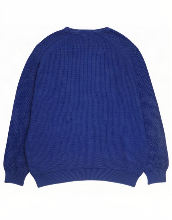 Suéter masculino Marks & Spencer com ajuste regular e gola canoa 2XL azul marinho