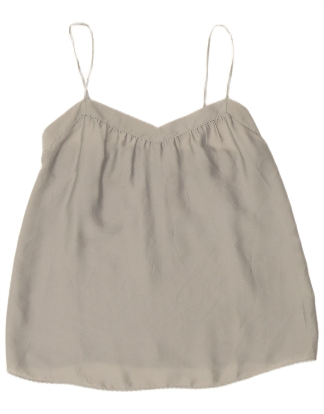 Benetton Cami Top Feminino UK 8 Pequeno Cinza