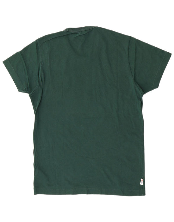 Camiseta gráfica masculina Franklin Marshall top pequeno algodão verde
