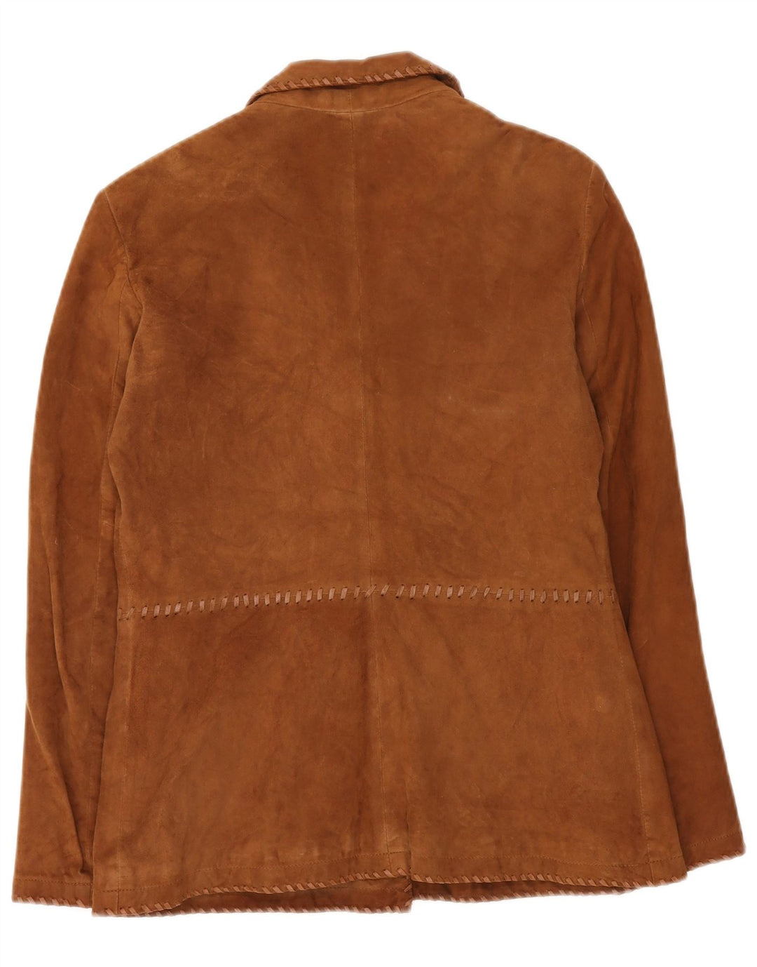 Jaqueta blazer feminina de camurça com 2 botões CONBIPEL IT 48 XL couro marrom