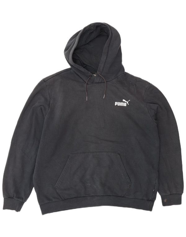 Puma Mens Hoodie Jumper XL Algodão Preto