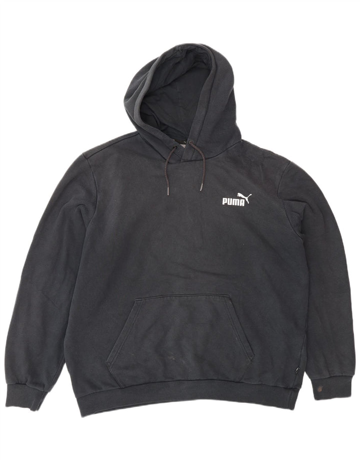 Puma Mens Hoodie Jumper XL Algodão Preto