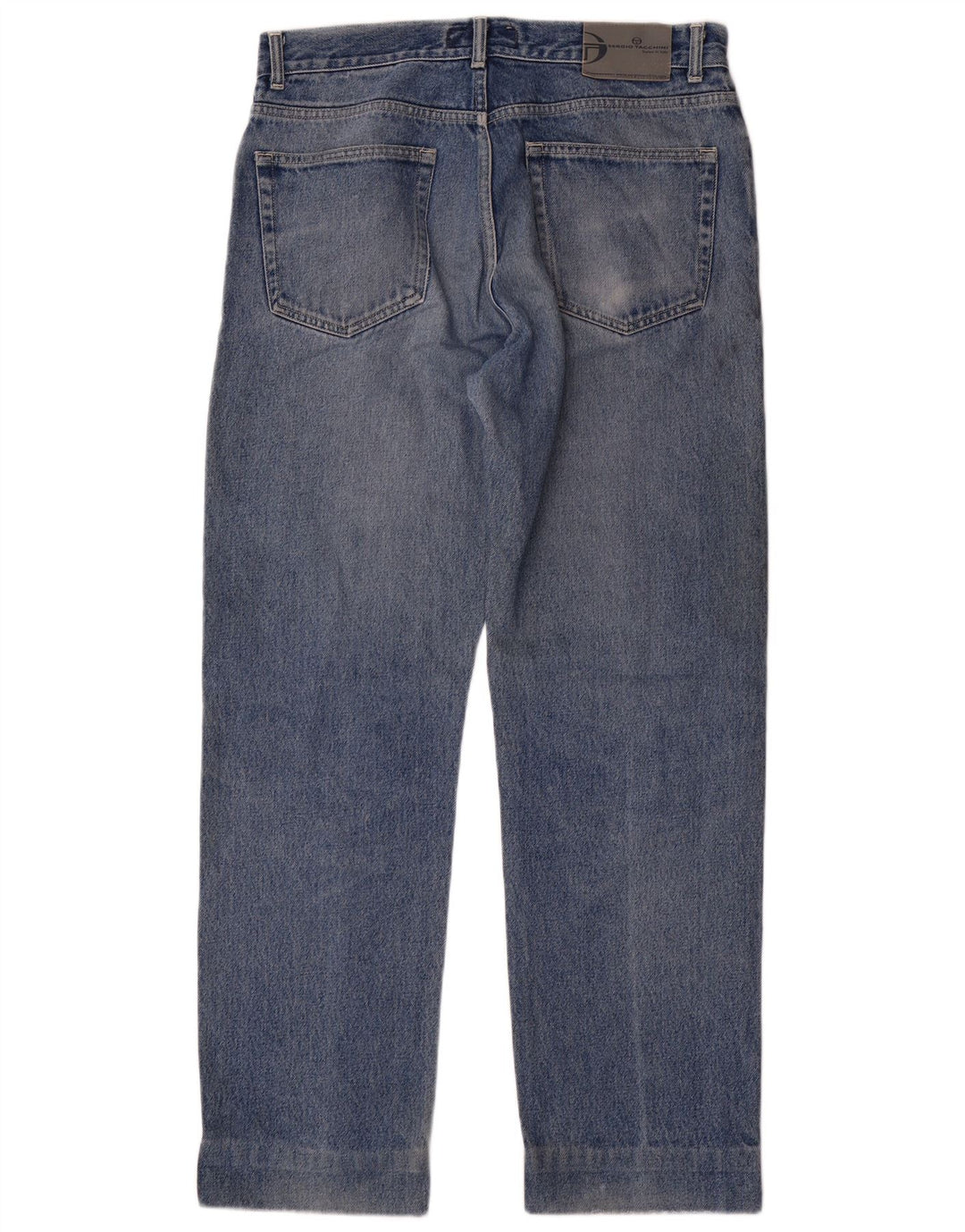 SERGIO TACCHINI Jeans reto masculino W34 L32 algodão azul