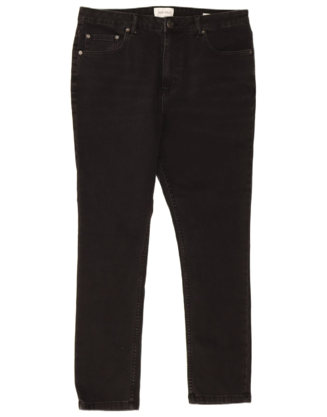 Jack Wills Mens Jeans Slim W34 L29 Algodão Preto
