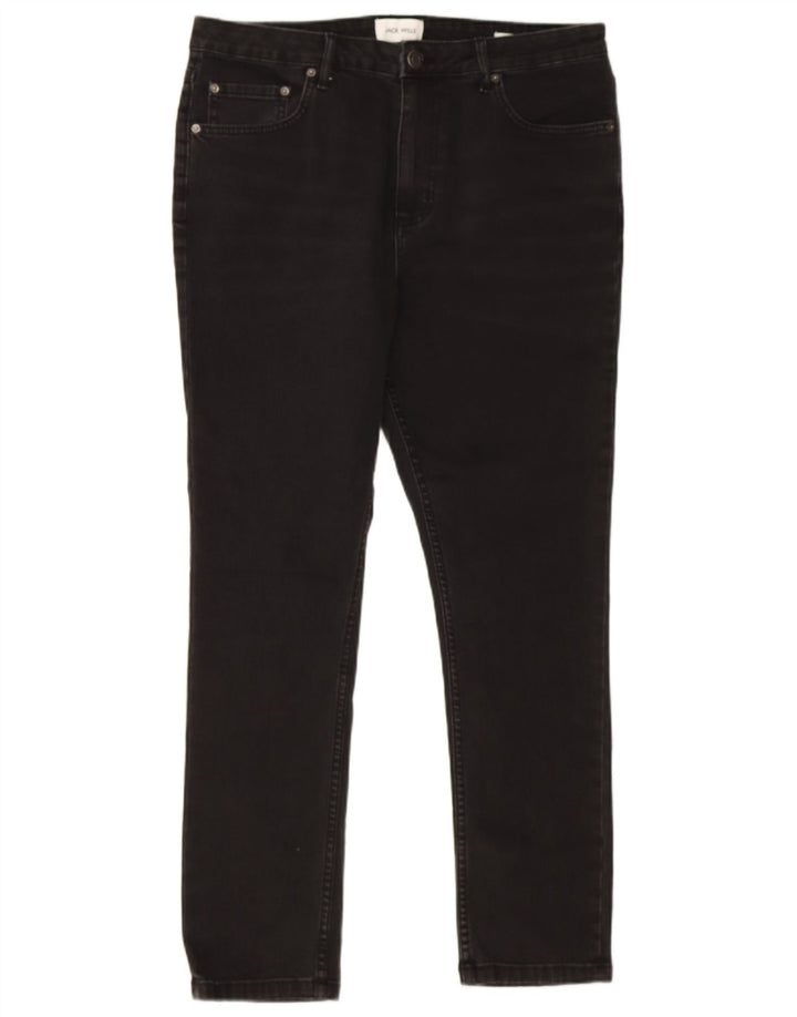 Jack Wills Mens Jeans Slim W34 L29 Algodão Preto