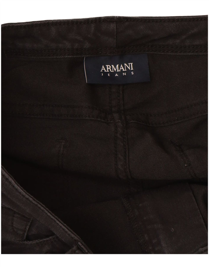 ARMANI Jeans Slim Feminino W30 L27 Algodão Preto