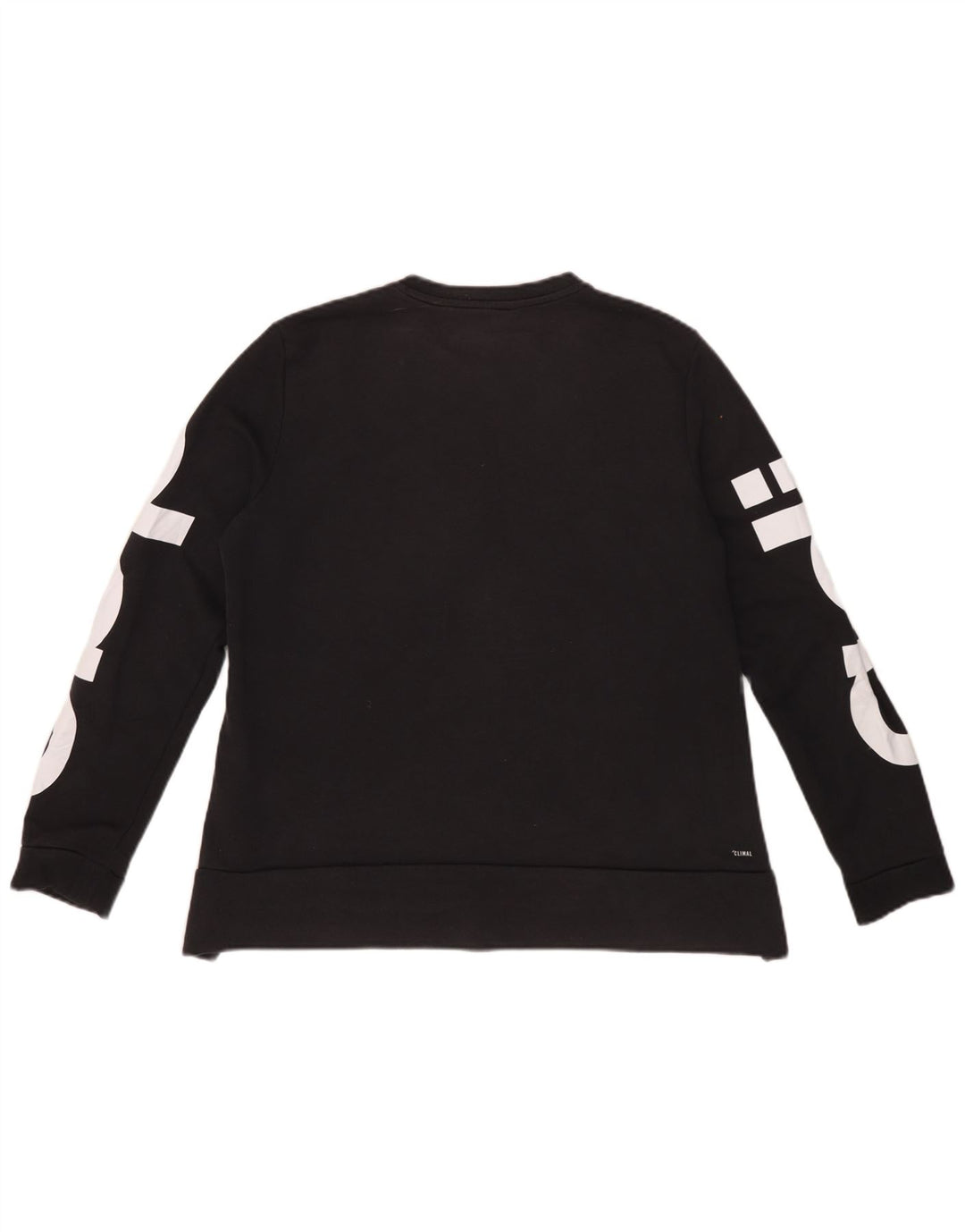 Adidas Womens Climalite Graphic Moletom Jumper IT 44 Médio Algodão Preto