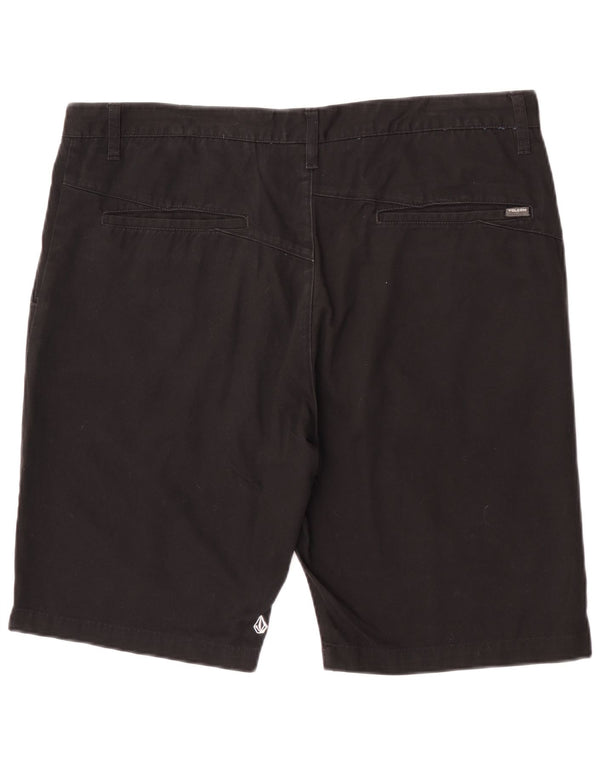Volcom Mens Chino Shorts W38 XL Algodão Preto